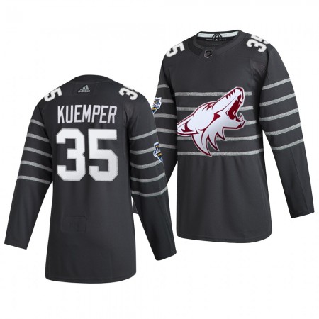 Arizona Coyotes Darcy Kuemper 35 Grau Adidas 2020 NHL All-Star Trikot Authentic - Herren